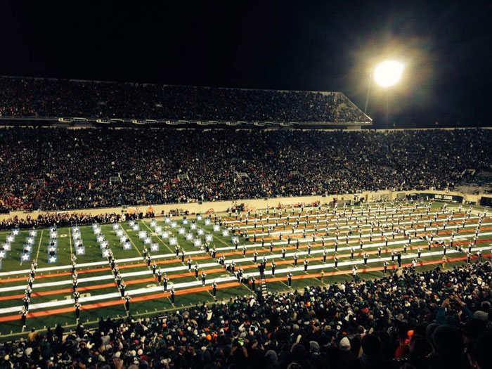 MSU Marching Band at Spartan Stadium