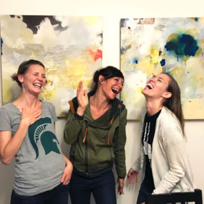LFF Moms Groups Laughing Melissa Kranzo