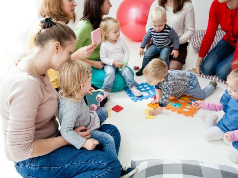 LFF Moms Groups Stock Photo