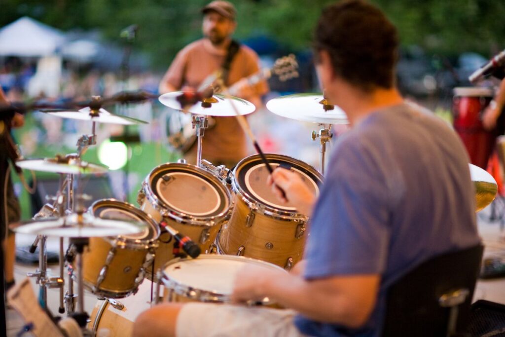 concert in the park drummer