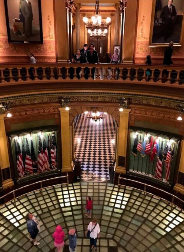 Michigan State Capitol Building - Interior Rotunda - Lansing Family Fun