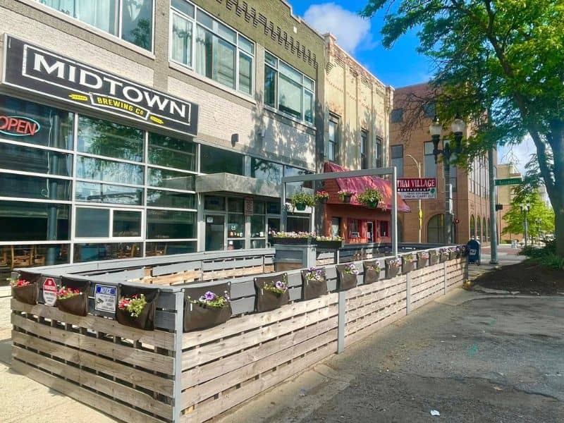 Midtown Brewing Outside Seating Facebook