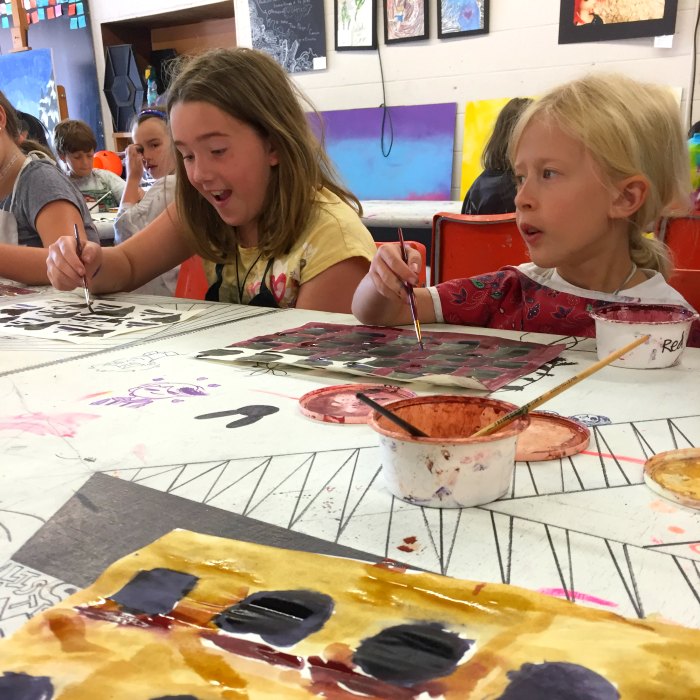 REACH Art Studio Summer Camp Kids Painting Friends Reo Town Lansing