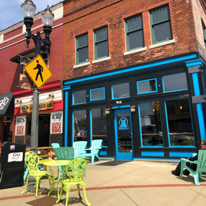 Blue Owl Reo Town Lansing Patio with kids